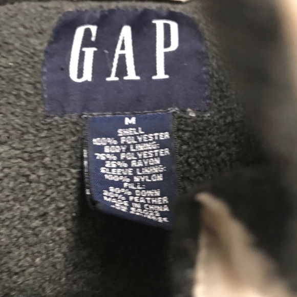 GAP M Off White Down Puffer Jacket - Picture 3 of 3